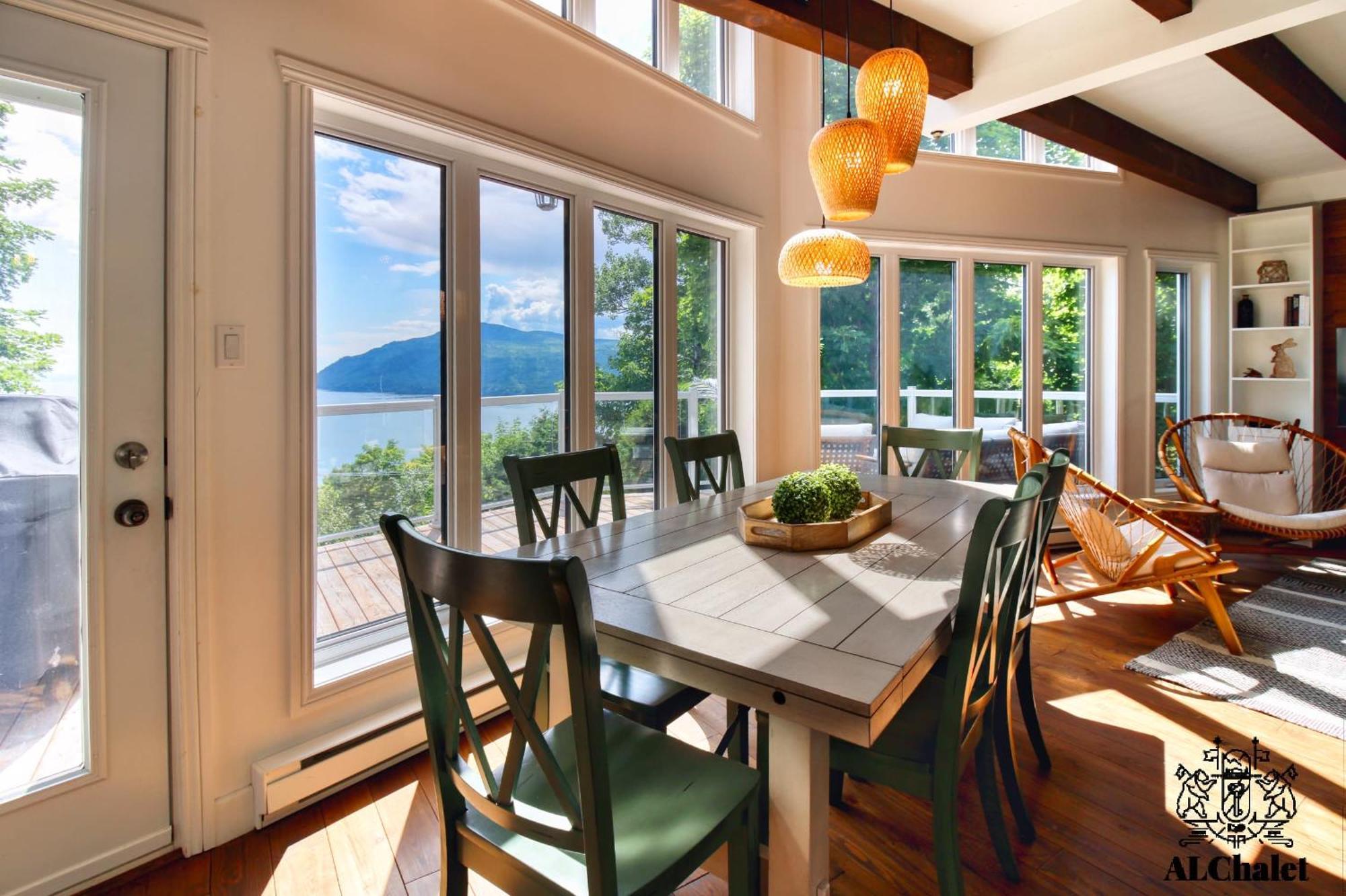 Villa Älpha-M - magnifique vue sur le fleuve à Baie-Saint-Paul Extérieur photo