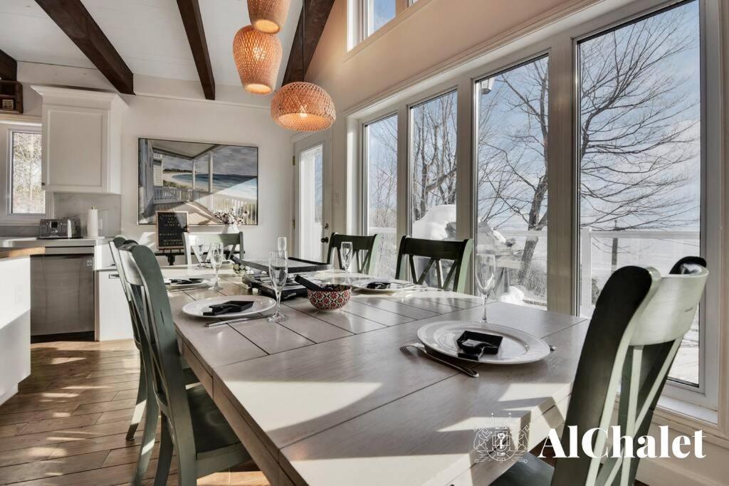Villa Älpha-M - magnifique vue sur le fleuve à Baie-Saint-Paul Extérieur photo