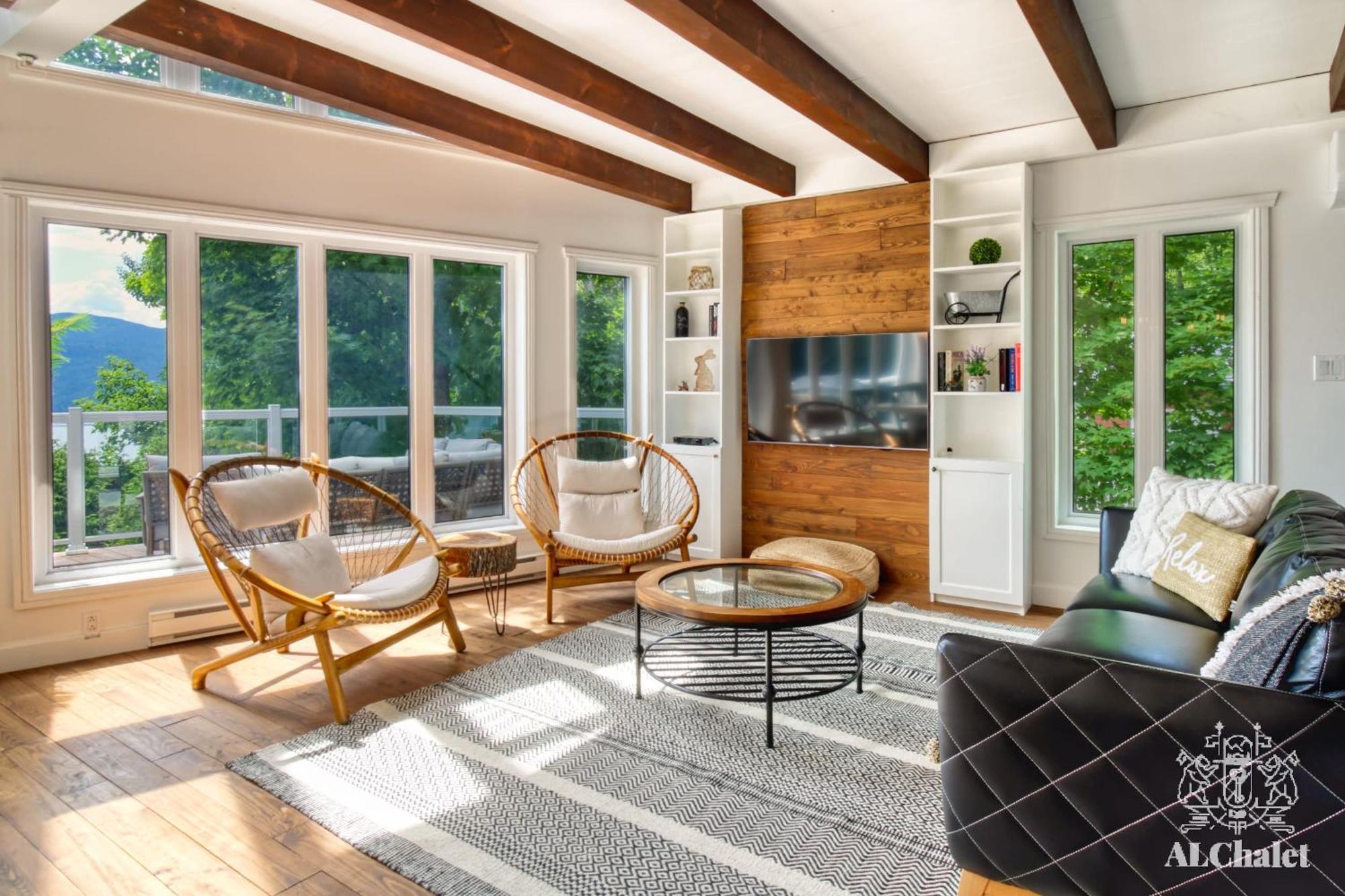 Villa Älpha-M - magnifique vue sur le fleuve à Baie-Saint-Paul Extérieur photo